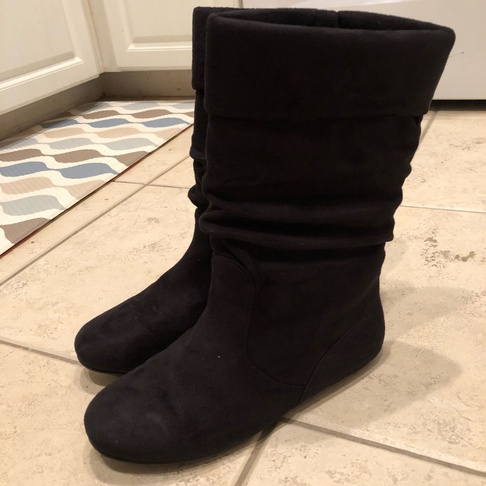 Black Suede Boots